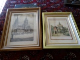 (2) Piece Pen and Ink Artwork - Russian