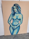 Blue Woman Figure