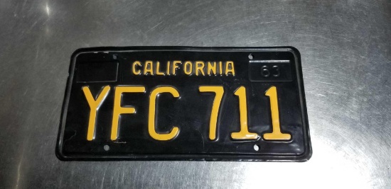 1963 Vintage CA License Plate