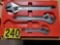 3 Snap-On Adjustable Wrenches