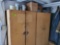 2 Wood Storage Lockers with Contents
