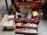 Metal Tool Box with Fuel System Parts