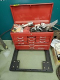 Toolbox with Contents on a Rolling Platform