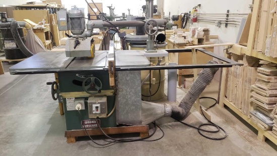 Wadkin Bursgreen Table Saw and a UNIVER 508 Power Feeder