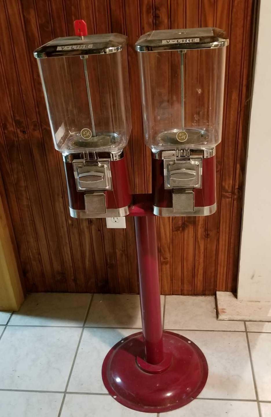 Double V Line Gumball Machine Proxibid