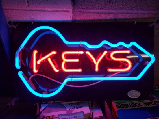 Neon Keys Sign