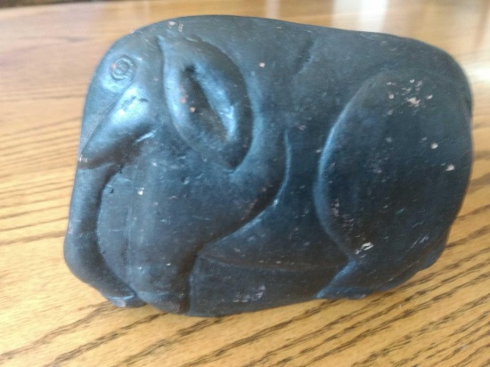 ELEPHANT Carving Made From Stone or Clay