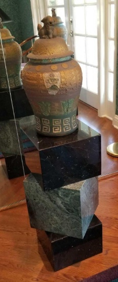 Stacking Granite Stands with Vases