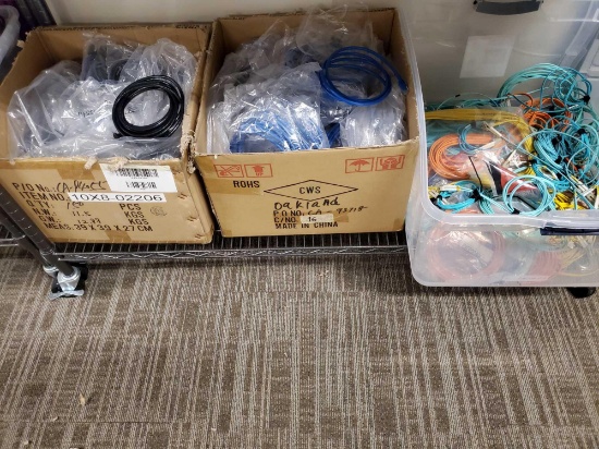 Shelf of Network Cables