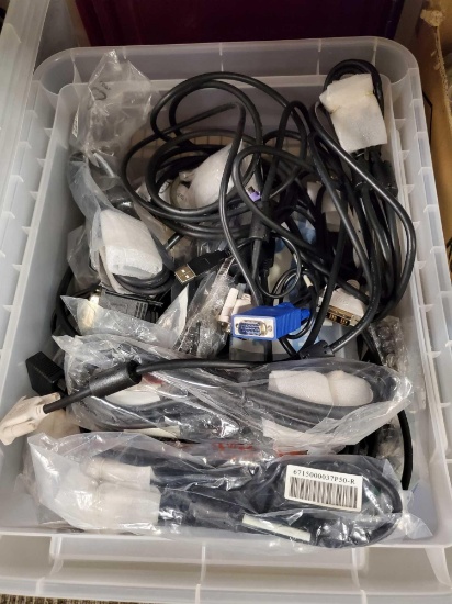 Bin of Cables