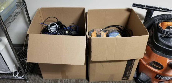 2 Large Boxes of Cords and Cables