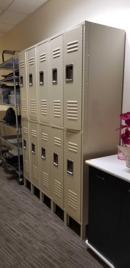 10 Combined Staff Lockers