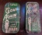 2 Vintage Clear Again Tins w/ Contents