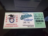 1989 Oakland A's Championship Game Ticket