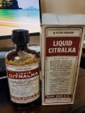 Vintage Bottle of Liquid Citralka