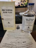 Vintage Bottle of Mono-P-Chlorophenol Solution