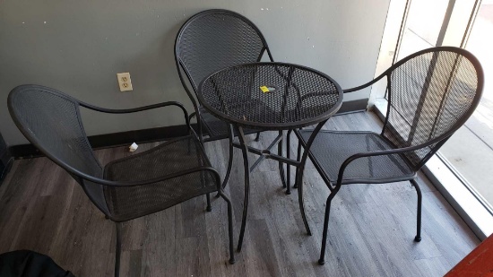 Metal Table and Chair set