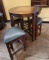 BISTRO CHESS TABLE WITH 4 STOOLS