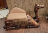 HARDWOOD INDIAN CAMEL BENCH