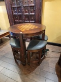 BISTRO CHESS TABLE WITH 3 STOOLS