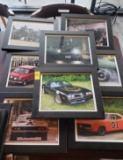 11 FAMOUS CAR MOVIE FRAMED PICTURES