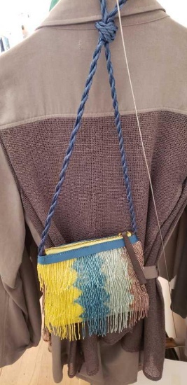 HAND BEADED MALIPARMI CROSSBODY PURSE