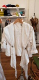 WHITE COTTON HOODED JACKETS