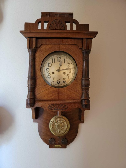 ART DECO WALL CLOCK Circa 1915 - 1925