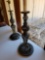 2 VINTAGE METAL LAMPS