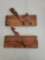 2 ANTIQUE WOOD MOLD PLANERS