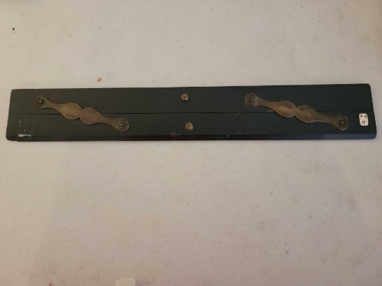 EBONY AND BRASS SLIDE RULE