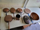 COPPER POTS AND PANS
