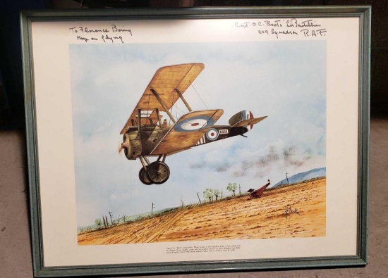 209TH SQUADRON RAF PICTURE SIGNED