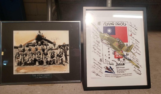 FLYING TIGERS PHOTOGRAPH AND SIGNATURES