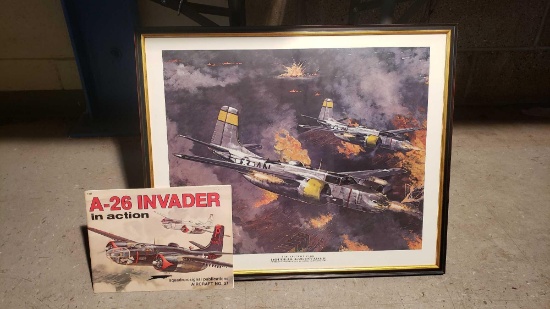 DOUGLAS A-26 INVADER ARTWORK AND BOOK