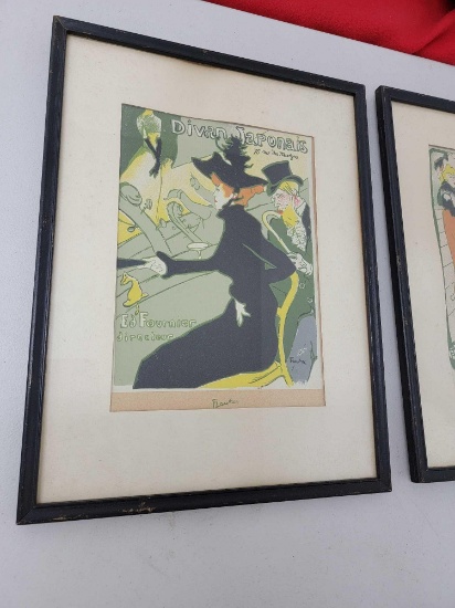 2 Vintage Moulin Rouge Lithographs