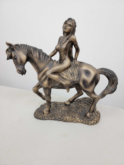 THE LEONARD COLLECTION "SQUAW ON HORSE"