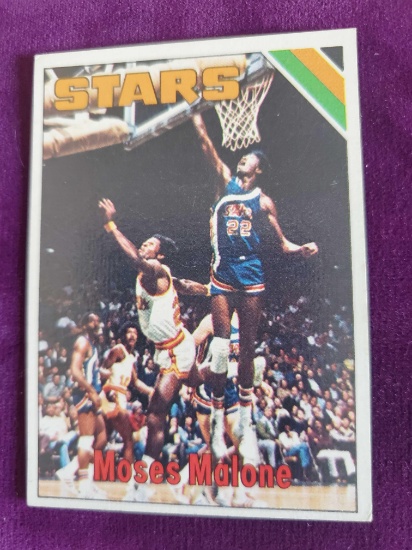MOSES MALONE ROOKIE CARD