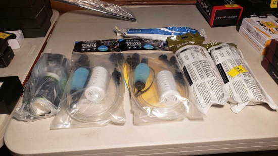 SURVIVAL MATERIAL 5 Water Filtration Straws and Hanging Water Well