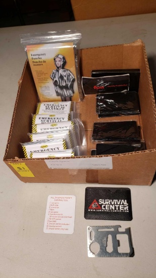 Emergency Blankets and Survival Tool Cards