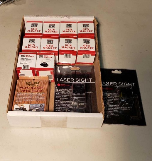 11 Gun Magnets and 2 Laser Sights