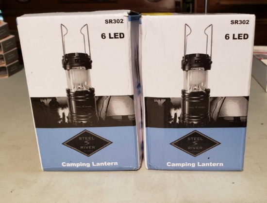 2 STEEL RIVER Camping Lanterns