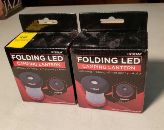 2 Folding LED Camping Lanterns