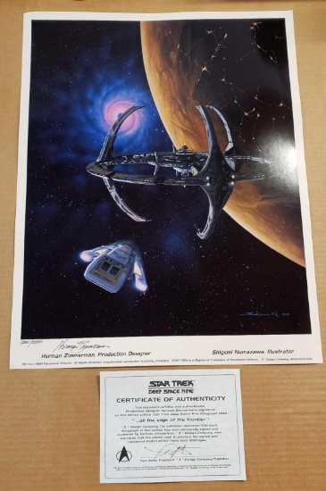 STAR TREK'S "AT THE EDGE OF THE FRONTIER" SIGNED LITHOGRAPH