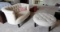 LOVE SEAT AND OTTOMAN