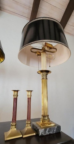 LAMP WITH MARBLE BASE