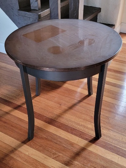 SMALL ROUND COPPER TOP TABLE