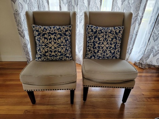 2 WINGBACK CHAIRS
