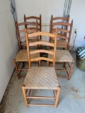 FIVE DINING CHAIRS