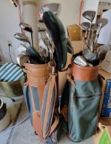 TWO SETS RIGHT HAND MENS GOLF CLUBS